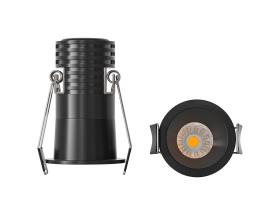 M9270  Cane 6cm Spotlight, 7W LED, 4000K, 605lm, Black, Cut Out: 54mm, Driver Included